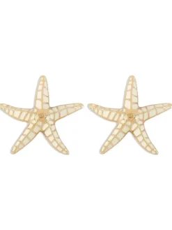 Earrings*Mew Mews Fashion Shepherd Starfish Earrings In Beige