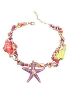 Necklaces*Mew Mews Fashion Shinju Conch Starfish Bead Necklace