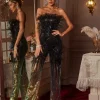 Jumpsuits & Romper*Mew Mews Fashion Shiva Ombre Feather Sequin Jumpsuit