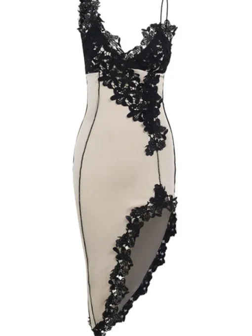Dresses | Midi Dresses*Mew Mews Fashion Simran Lace Asymmetric Midi Dress