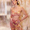 Sets & Co-ords*Mew Mews Fashion Sullivan Halterneck Chainmail Skirt Set