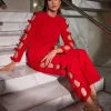 Sets & Co-ords*Mew Mews Fashion Sunni Long Sleeve Bow Cutout Pants Set
