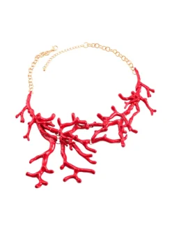 Necklaces*Mew Mews Fashion Suzume Red Coral Necklace