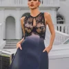 Sets & Co-ords*Mew Mews Fashion Syvanna Sleeveless Cutout Satin Skirt Set