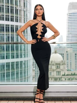 Dresses | Maxi Dresses*Mew Mews Fashion Taran V Neck Cutout Maxi Dress