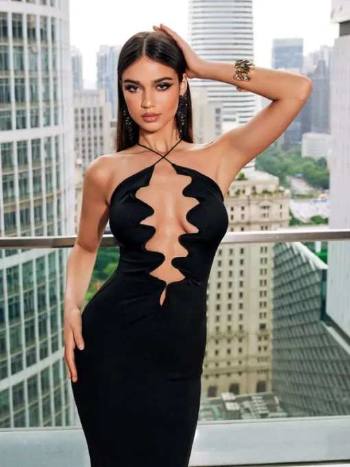 Dresses | Maxi Dresses*Mew Mews Fashion Taran V Neck Cutout Maxi Dress
