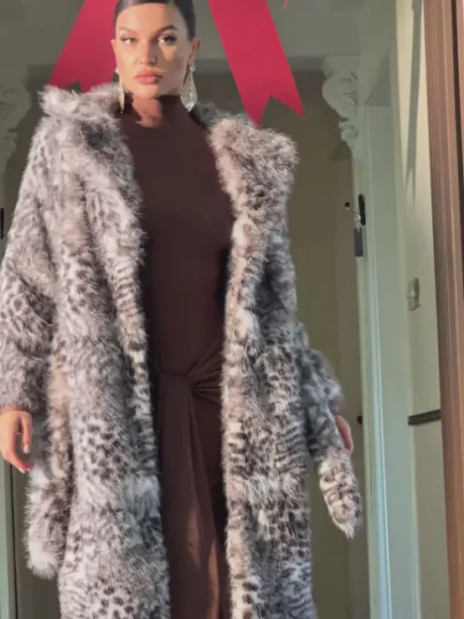 Coats & Jackets*Mew Mews Fashion Tavares Leopard Faux Fur Coat