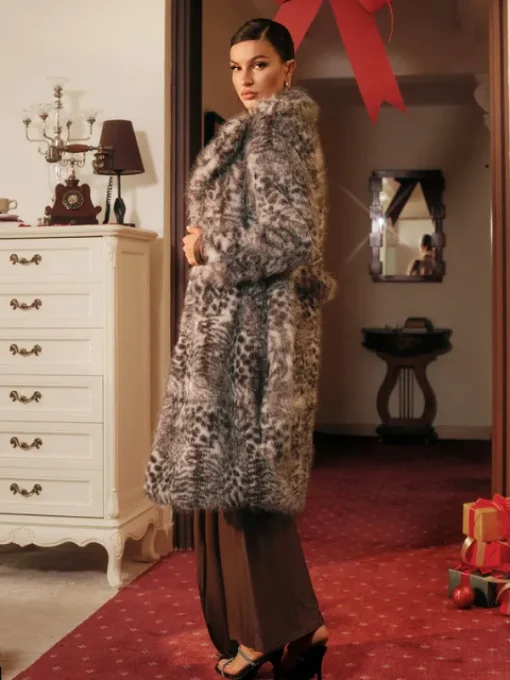 Coats & Jackets*Mew Mews Fashion Tavares Leopard Faux Fur Coat