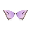 Glasses*Mew Mews Fashion Tierney Butterfly Crystal Sunglasses
