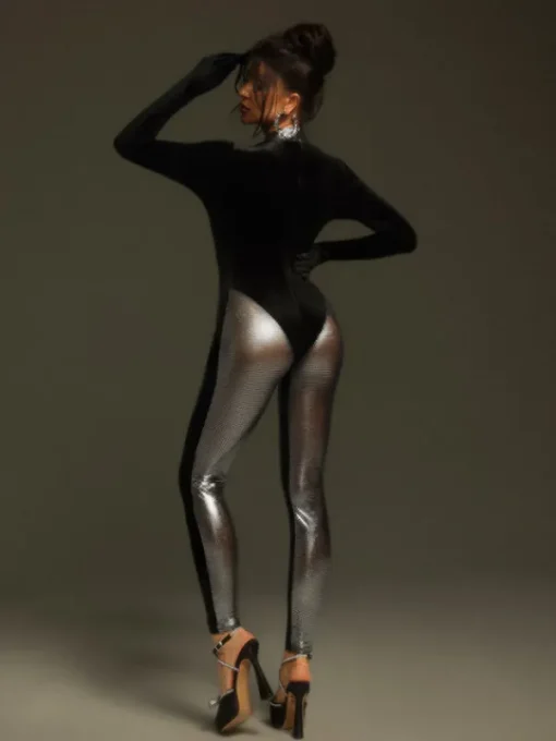 Jumpsuits & Romper*Mew Mews Fashion Tizoc Long Sleeve Velvet Jumpsuit