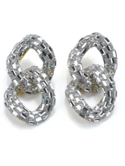 Earrings*Mew Mews Fashion Tyora Circle Crystal Earrings