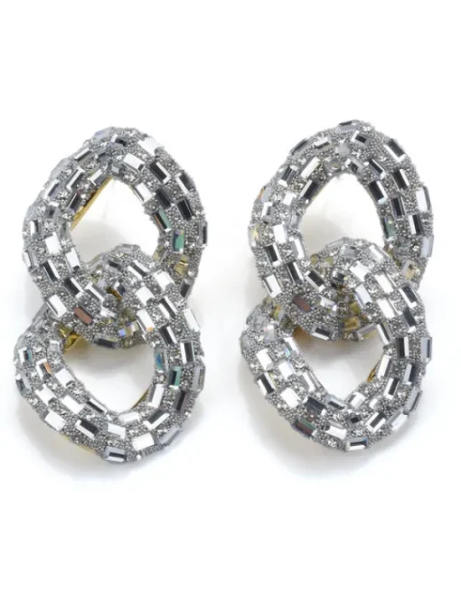 Earrings*Mew Mews Fashion Tyora Circle Crystal Earrings