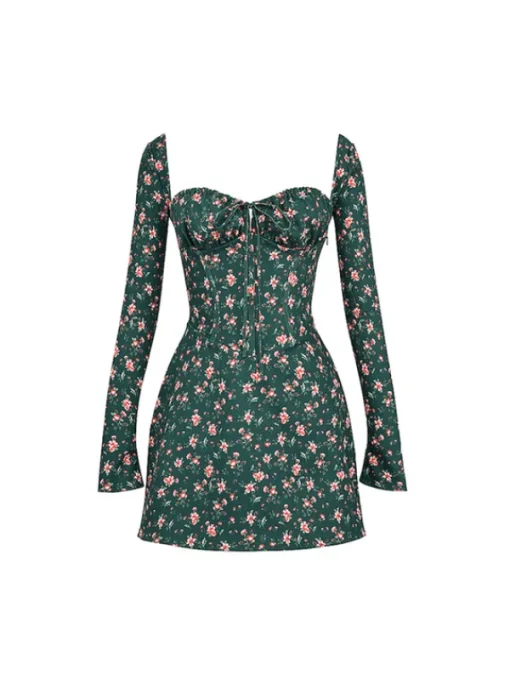 Dresses*Mew Mews Fashion Uhtred Floral Lacing Mini Dress