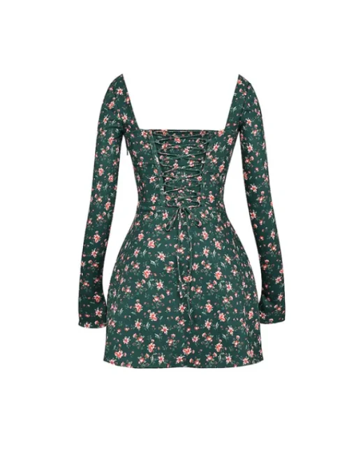 Dresses*Mew Mews Fashion Uhtred Floral Lacing Mini Dress