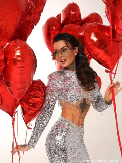 Embellishment*Embellishment Vargas Rhinestone Sequin Fringe Skirt Set