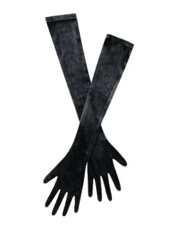 Gloves*Mew Mews Fashion Velvet Gloves In Black