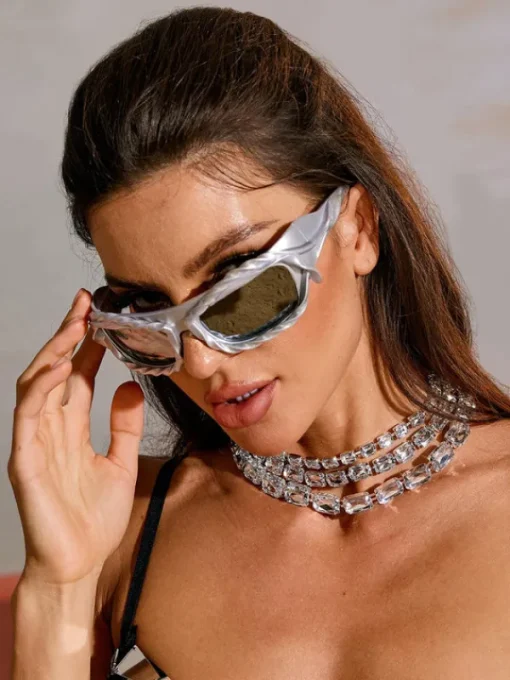 Glasses*Mew Mews Fashion Vered Ruched Sunglasses