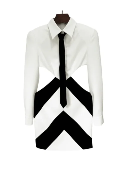 Dresses | Mini Dresses*Mew Mews Fashion Wambach Folded Collar Cutout Mini Dress