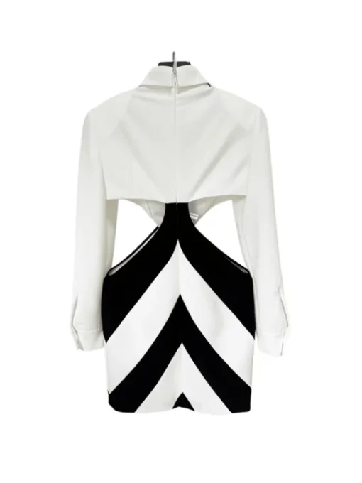 Dresses | Mini Dresses*Mew Mews Fashion Wambach Folded Collar Cutout Mini Dress