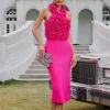 Dresses | Midi Dresses*Bandage Wryssa Halterneck Flower Midi Dress