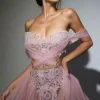 Dresses | Mini Dresses*Jiu Bajia O/S Xynthra Off Shoulder Lace Mini Dress In Pink