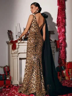 Dresses | Maxi Dresses*Mew Mews Fashion Yenphan Leopard Sequin Maxi Dress