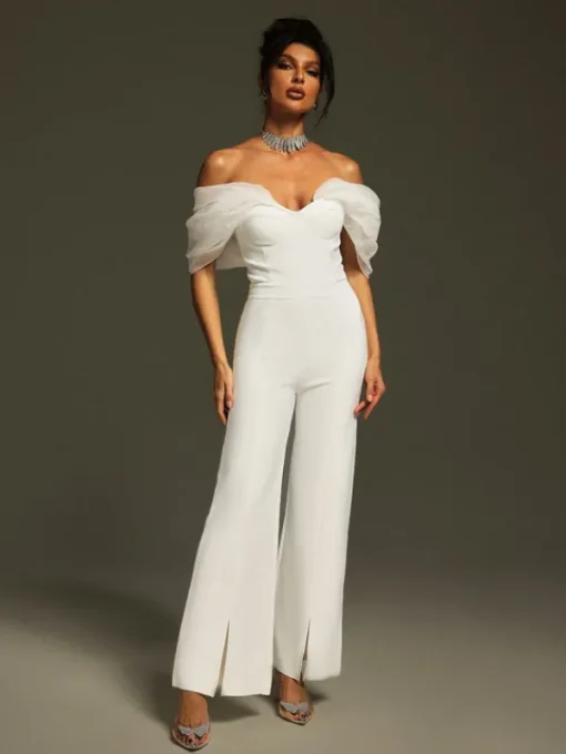 Jumpsuits & Romper*Bandage Yexet Off Shoulder Jumpsuit