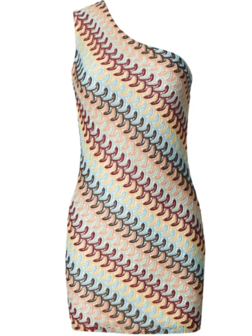 Dresses | Mini Dresses*Mew Mews Fashion Yvoryth One Shoulder Knitted Mini Dress