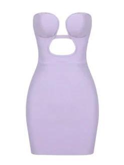 Dresses | Mini Dresses*Bandage Zander Strapless Cutout Dress In Lilac