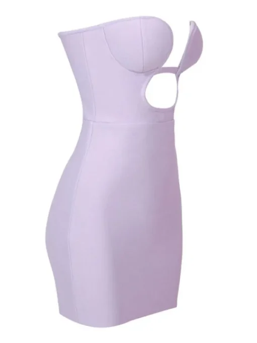 Dresses | Mini Dresses*Bandage Zander Strapless Cutout Dress In Lilac