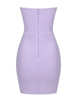 Dresses | Mini Dresses*Bandage Zander Strapless Cutout Dress In Lilac