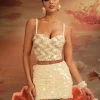 Skirts*Mew Mews Fashion Zigmund Sequin Skirt In Champagne