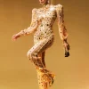 Jumpsuits & Romper*W Jia Zylar Long Sleeve Embellished Jumpsuit