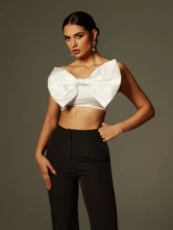 Sets & Co-ords*Mew Mews Fashion Zylara Strapless Bow Twisted Pants Set