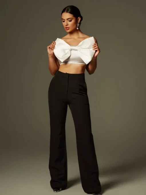 Sets & Co-ords*Mew Mews Fashion Zylara Strapless Bow Twisted Pants Set