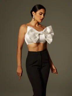 Sets & Co-ords*Mew Mews Fashion Zylara Strapless Bow Twisted Pants Set