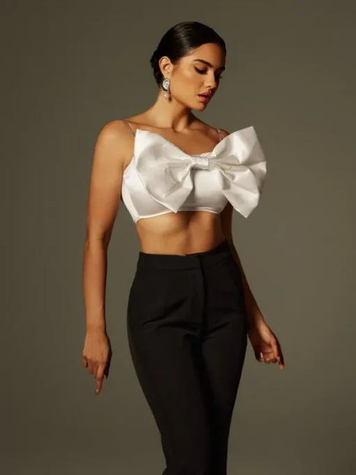 Sets & Co-ords*Mew Mews Fashion Zylara Strapless Bow Twisted Pants Set
