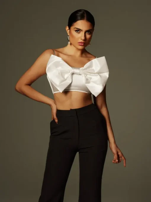Sets & Co-ords*Mew Mews Fashion Zylara Strapless Bow Twisted Pants Set